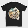 Skeleton Drinking And Smoking Retro Beer Cigar, Tricou Barbati (Unisex)