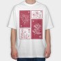 Simple Sakura Flowers 06, Tricou Oversize Barbati (Unisex)