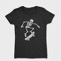 Skateboarding Skeleton On Skateboard, Tricou Femei