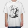 Woman Dark Art Nouveau 03, Tricou Oversize Barbati (Unisex)