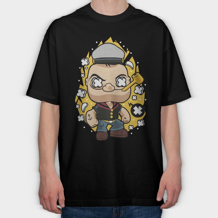 Pirate Captain, Tricou Oversize Barbati (Unisex)