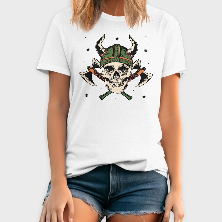 Viking Skull Axe, Tricou Barbati (Unisex)