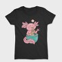 Axolotl Eating Ramen Happy, Tricou Femei