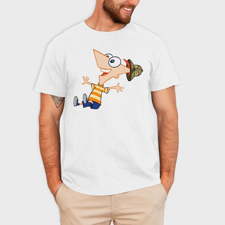 Phineas and Ferb 25, Tricou Barbati (Unisex)