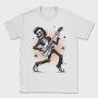 Skeleton Electric Guitar Rockabilly, Tricou Barbati (Unisex)