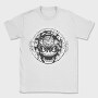 Skeleton Clock Scary Death, Tricou Barbati (Unisex)