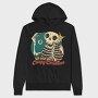 Skeleton Christmas Creepy Cartoon, Hanorac Oversize Barbati (Unisex)