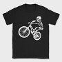 Skeleton Biker Skull Bike Silhouette, Tricou Barbati (Unisex)