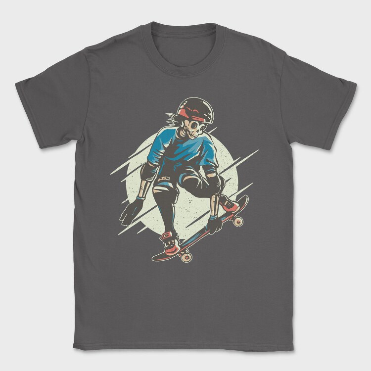 Skater Skeleton Character, Tricou Barbati (Unisex)