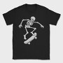 Skateboarding Skeleton On Skateboard, Tricou Barbati (Unisex)