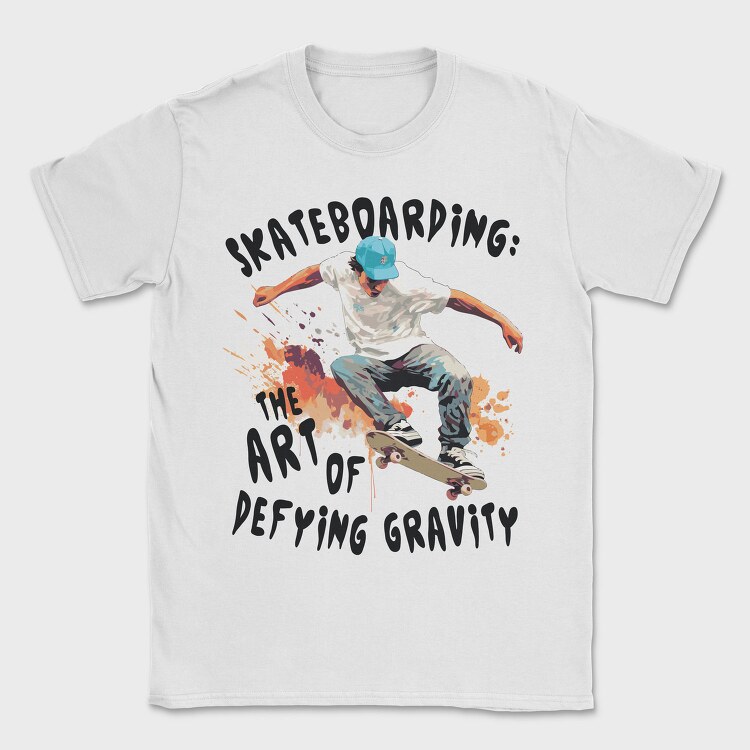 Skateboarding Skater Art, Tricou Barbati (Unisex)