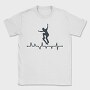Skateboard Heart Line, Tricou Barbati (Unisex)