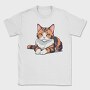 Sitting Cat, Tricou Barbati (Unisex)