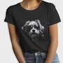 Dogs Unglasses Monochrome, Tricou Femei