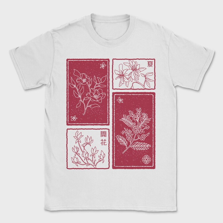 Simple Sakura Flowers 06, Tricou Barbati (Unisex)