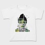 Woman In Nature Collage Framed Portrait Girl, Tricou Copii