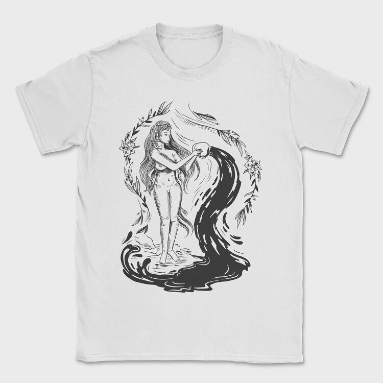 Woman Dark Art Nouveau 03, Tricou Barbati (Unisex)
