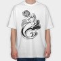 Mermaid Dark Art Nouveau 01, Tricou Oversize Barbati (Unisex)