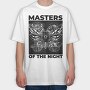Masters Of The Night Moth Butterflies Halftones, Tricou Oversize Barbati (Unisex)