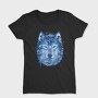 Wolf Animal Watercolor Polygon, Tricou Femei