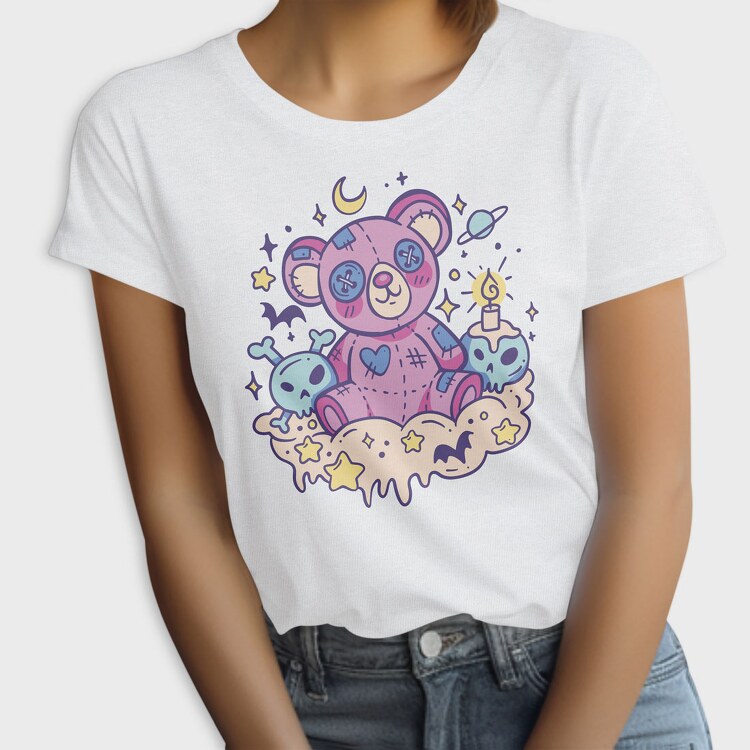 Teddybear Creepy Kawaii, Tricou Femei