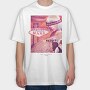 Mars Planet Psychedelic, Tricou Oversize Barbati (Unisex)
