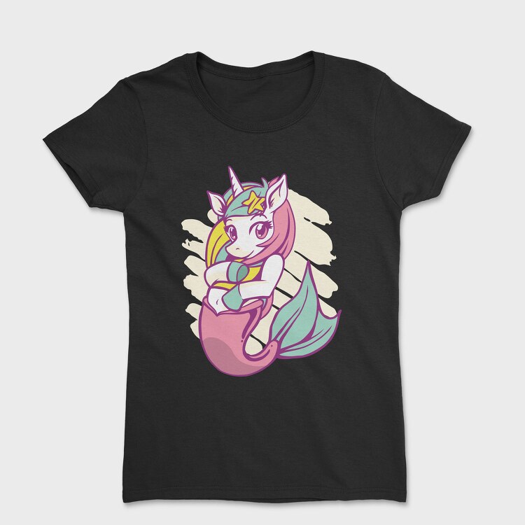 Mermaid Unicorn Sea Corn, Tricou Femei