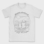 Woman And Dog Landscape Vesubius Girl, Tricou Barbati (Unisex)
