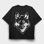 Wolf Wild Animal Head, Tricou Oversize Barbati (Unisex)