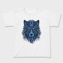 Wolf Illustration Color 001, Tricou Copii