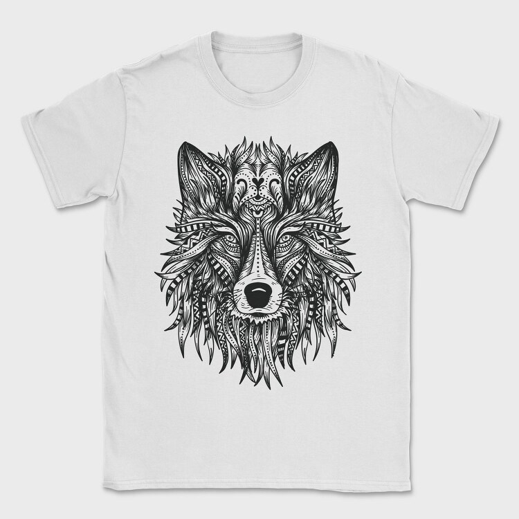 Wolf Head 001, Tricou Barbati (Unisex)