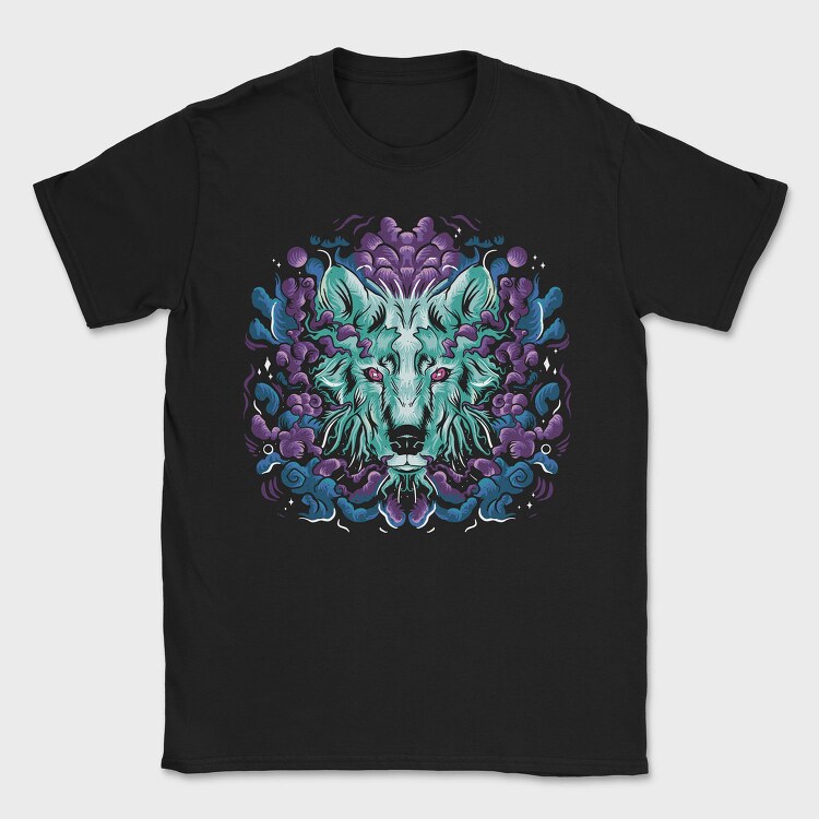 Wolf Animal Fantasy Galaxy, Tricou Barbati (Unisex)