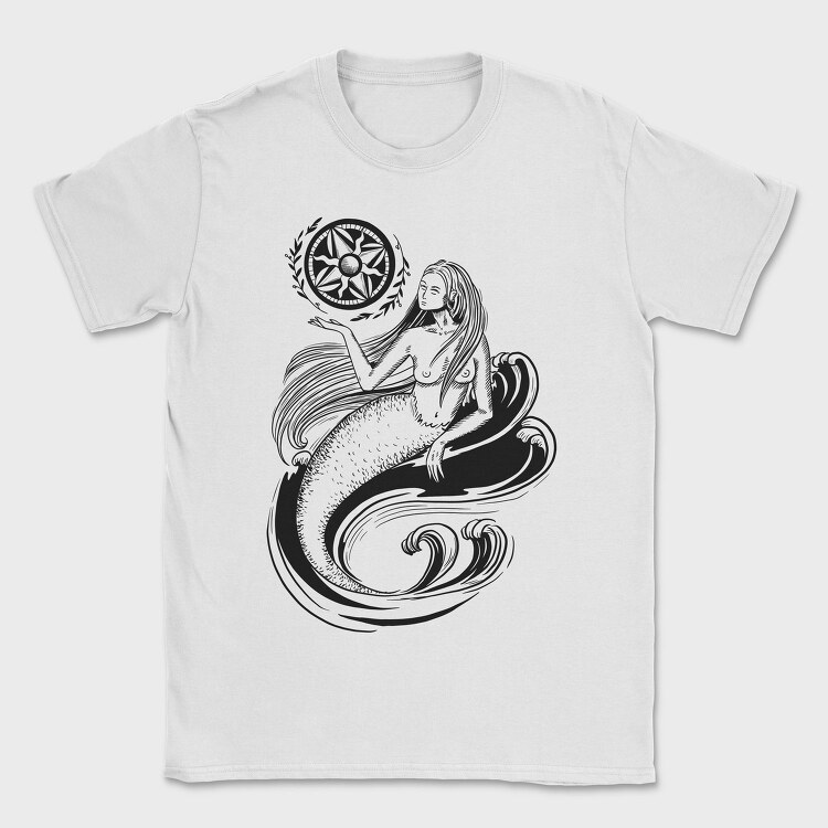 Mermaid Dark Art Nouveau 01, Tricou Barbati (Unisex)