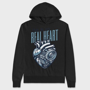 Mechanical Heart Anatomy Real Heart, Hanorac Oversize Barbati (Unisex)