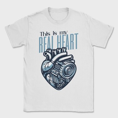 Mechanical Heart Anatomy Real Heart, Tricou Barbati (Unisex)