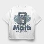 Math Is Fun Calculator Tote, Tricou Oversize Barbati (Unisex)