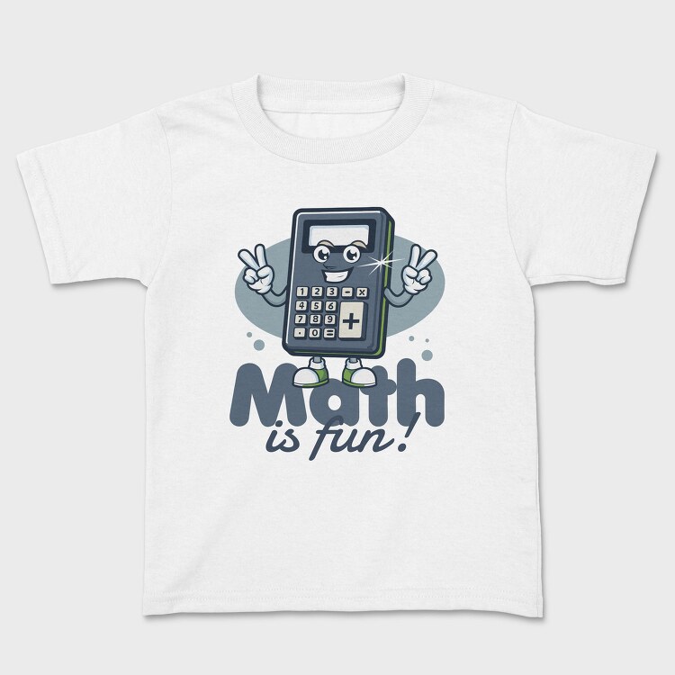 Math Is Fun Calculator Tote, Tricou Copii