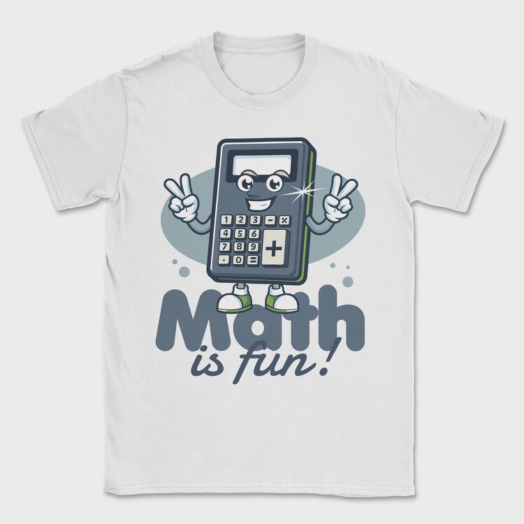 Math Is Fun Calculator Tote, Tricou Barbati (Unisex)