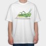 Grasshopper Grin, Tricou Oversize Barbati (Unisex)