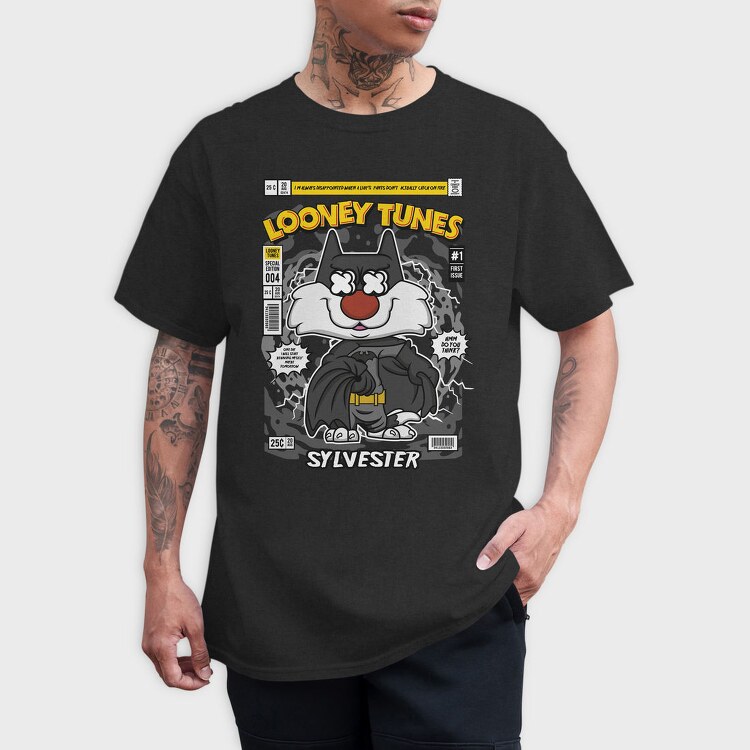 Looney Tunes Batman, Tricou Barbati (Unisex)