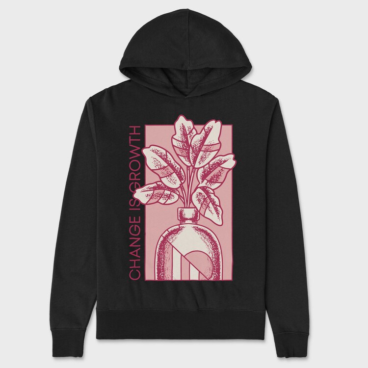 Growth Quote Flower Vase 06, Hanorac Oversize Barbati (Unisex)