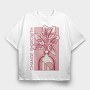 Growth Quote Flower Vase 06, Tricou Oversize Barbati (Unisex)