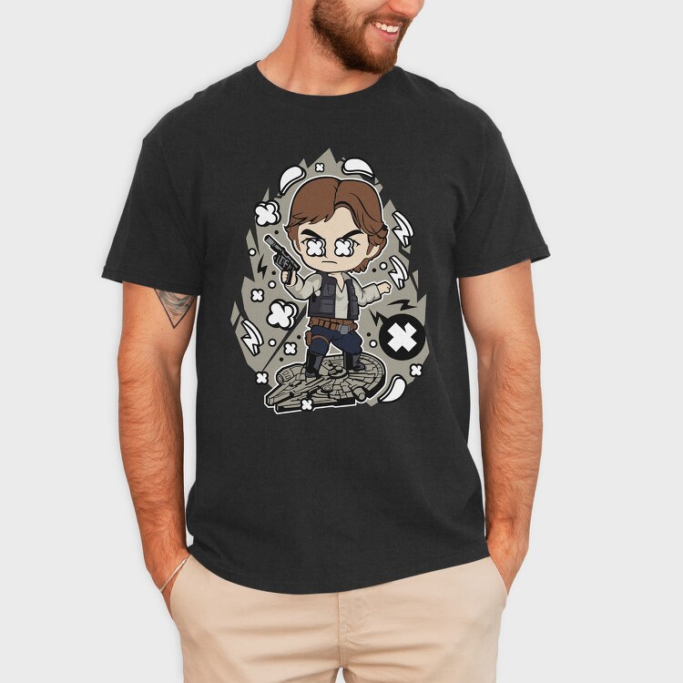 Han Solo Blast, Tricou Barbati (Unisex)