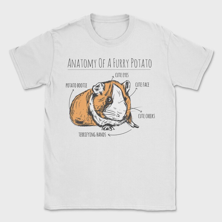 Guinea Pig Anatomy, Tricou Barbati (Unisex)