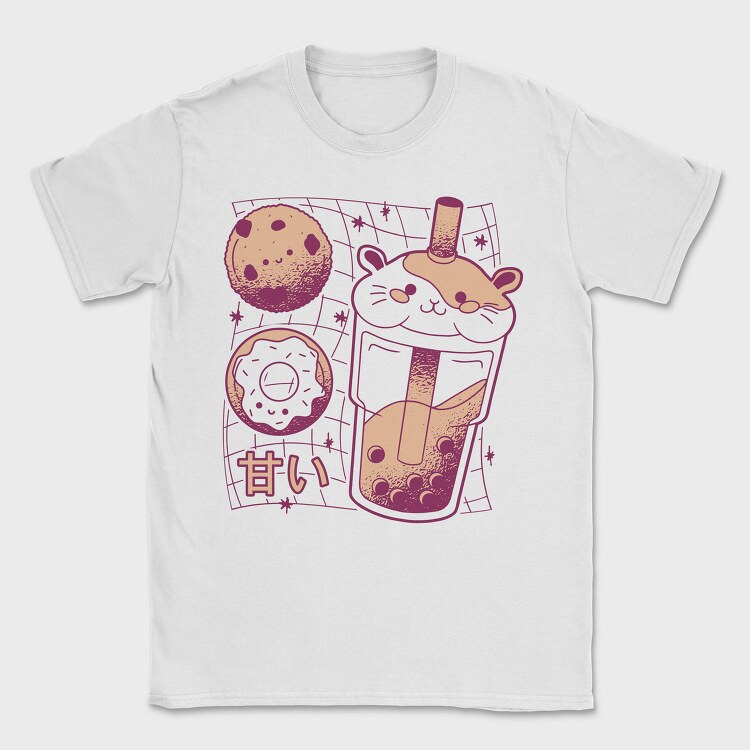 Guinea Pig Boba Tea Love, Tricou Barbati (Unisex)