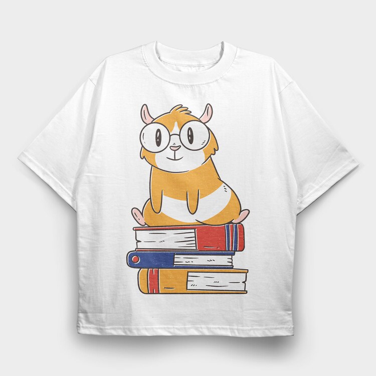 Guinea Pig Books Guine, Tricou Oversize Barbati (Unisex)