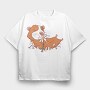Guinea Pig Flower Spring, Tricou Oversize Barbati (Unisex)