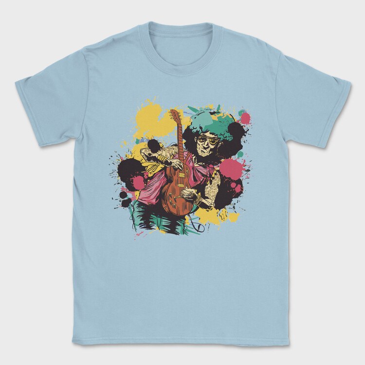 Guitar Player Musician Guitarist Colorfull, Tricou Barbati (Unisex)