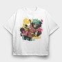Guitar Player Musician Guitarist Colorfull, Tricou Oversize Barbati (Unisex)