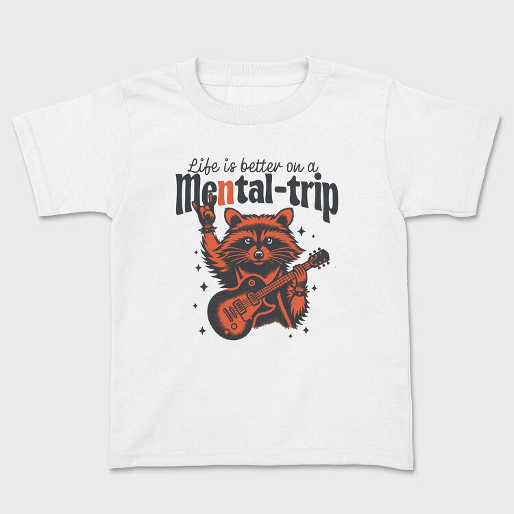 Guitar Playing Raccoon, Tricou Copii